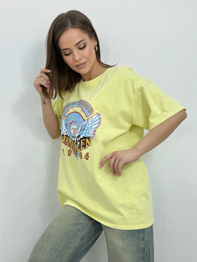 Женская футболка желтая купить в Интернет-магазине Садовод База - цена 1200 руб Садовод интернет-каталог